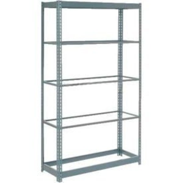 Global Equipment Heavy Duty Shelving 48"W x 24"D x 84"H With 6 Shelves - No Deck - Gray 717023